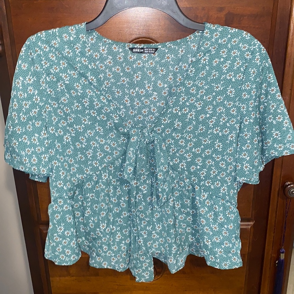 SHEIN floral print blouse